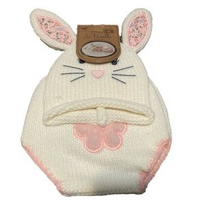 4/$20 Baby Girl Easter Photo Op Set 0-6 m Bunny Photoshoot Outfit Rabbit New 🛑